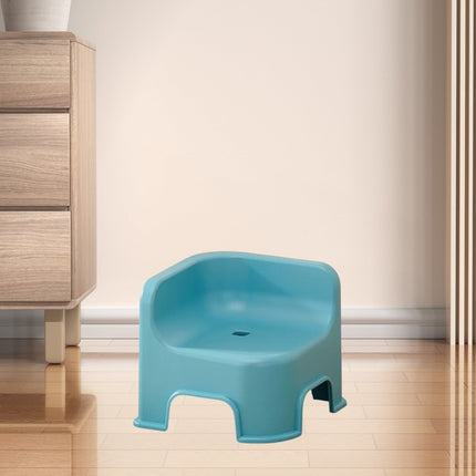 Wzzjkit Bathroom Small Stool Plastic Stool Children's Stool Home Stepping Non Slip Thickened Plastic Stool Baby Low Stool Bathing Stool Blue.