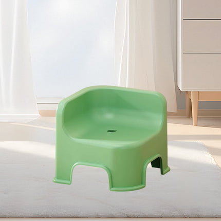 Wzzjkit Bathroom Small Stool Plastic Stool Children's Stool Home Stepping Non Slip Thickened Plastic Stool Baby Low Stool Bathing Stool Green.