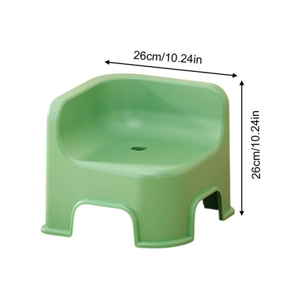 Wzzjkit Bathroom Small Stool Plastic Stool Children's Stool Home Stepping Non Slip Thickened Plastic Stool Baby Low Stool Bathing Stool Green.