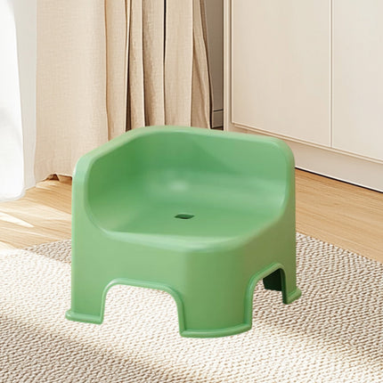 Wzzjkit Bathroom Small Stool Plastic Stool Children's Stool Home Stepping Non Slip Thickened Plastic Stool Baby Low Stool Bathing Stool Green.