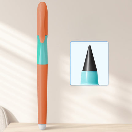 Tyidzon Forever Pencils for Writing, No Need Sharpened Pencil Cute Inkless Everlasting Pencil for Sketching, Replace Mechanical Pen for Sketch, Drawing and Writing Orange.