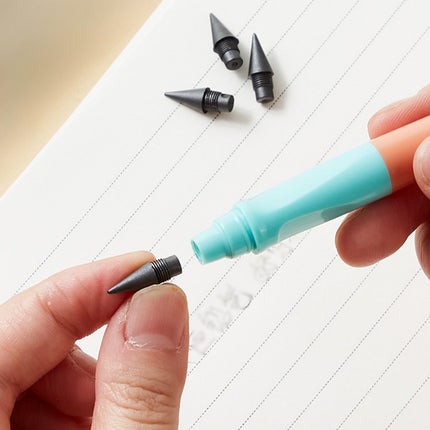 Tyidzon Forever Pencils for Writing, No Need Sharpened Pencil Cute Inkless Everlasting Pencil for Sketching, Replace Mechanical Pen for Sketch, Drawing and Writing Orange.