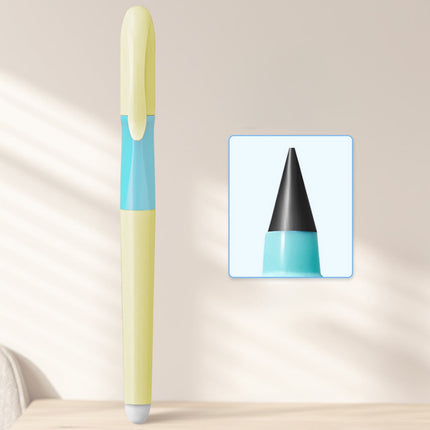 Tyidzon Forever Pencils for Writing, No Need Sharpened Pencil Cute Inkless Everlasting Pencil for Sketching, Replace Mechanical Pen for Sketch, Drawing and Writing Yellow.