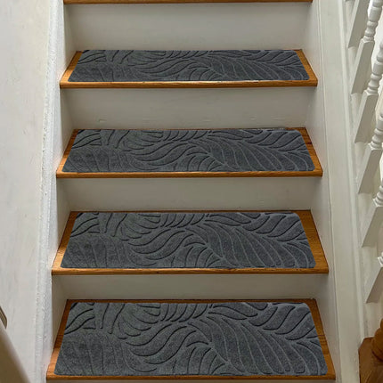 PALIFEUR Stair Treads for Wooden Steps, Soft Stair Treads, 8 x 30 Inch Reusable Carpet Stair Treads, Washable Stair Runners for Wooden Steps Non Slip Stair Rugs #10_Brown.