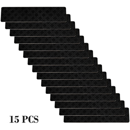 PALIFEUR Stair Treads for Wooden Steps, Soft Stair Treads, 8 x 30 Inch Reusable Carpet Stair Treads, Washable Stair Runners for Wooden Steps Non Slip Stair Rugs #12_Gray.