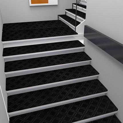 PALIFEUR Stair Treads for Wooden Steps, Soft Stair Treads, 8 x 30 Inch Reusable Carpet Stair Treads, Washable Stair Runners for Wooden Steps Non Slip Stair Rugs #12_Gray.
