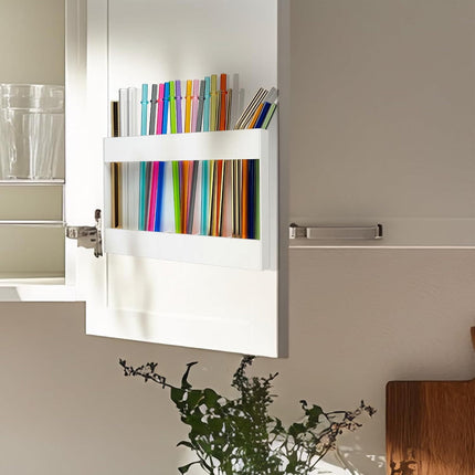 Tyidzon Acrylic Straw Holder for Cabinet, Reusable Tumbler Straw Organizer Storage Container Straw Holder for Counter Cabinet Cupboard Kitchen White.