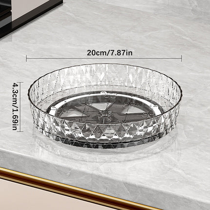 Xuniizn Multipurpose Lazy Susan Organizer - 360 Rotating Spice Rack Turntable for Kitchen Cabinet Storage & Table Top Display White.