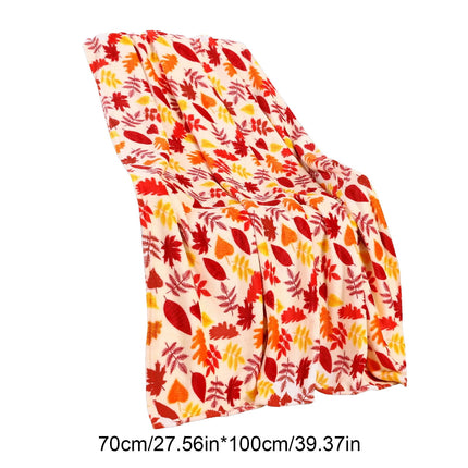 Xuniizn Fall Throw Blanket Breathable Fleece Blanket,28x39" Soft & Skin-Friendly High-Density Fall Blanket Warm, Heat-Locking, Machine-Washable, A Cozy Choice for Autumn & Winter Home Use D#Multicolor(28x39").