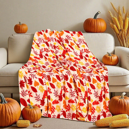 Xuniizn Fall Throw Blanket Breathable Fleece Blanket,28x39" Soft & Skin-Friendly High-Density Fall Blanket Warm, Heat-Locking, Machine-Washable, A Cozy Choice for Autumn & Winter Home Use D#Multicolor(28x39").