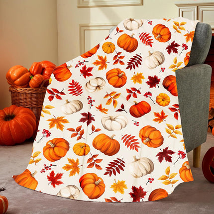 Xuniizn Fall Throw Blanket Breathable Fleece Blanket,28x39" Soft & Skin-Friendly High-Density Fall Blanket Warm, Heat-Locking, Machine-Washable, A Cozy Choice for Autumn & Winter Home Use E#Multicolor(39x30").