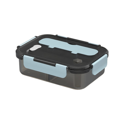 Xuniizn Bento Box Adult Lunch Box, Containers for Adults Men Women, Lunchable Food Container with Utensils, Sauce Jar, Muffin Liners, Microwave & Dishwasher Safe Blue#4.