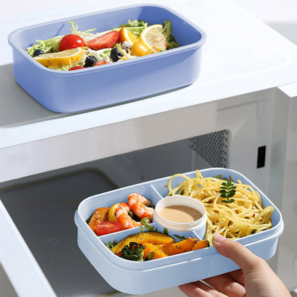 Xuniizn Bento Box Adult Lunch Box, Containers for Adults Men Women, Lunchable Food Container with Utensils, Sauce Jar, Muffin Liners, Microwave & Dishwasher Safe Blue#5.