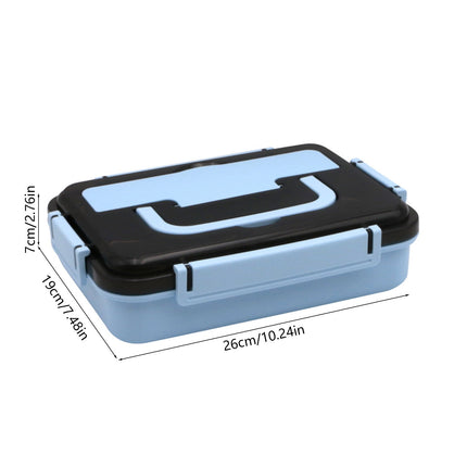 Xuniizn Bento Box Adult Lunch Box, Containers for Adults Men Women, Lunchable Food Container with Utensils, Sauce Jar, Muffin Liners, Microwave & Dishwasher Safe Blue#6.