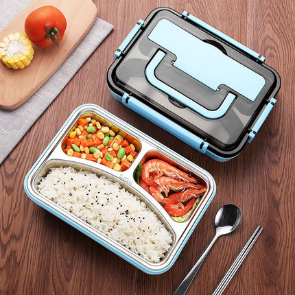 Xuniizn Bento Box Adult Lunch Box, Containers for Adults Men Women, Lunchable Food Container with Utensils, Sauce Jar, Muffin Liners, Microwave & Dishwasher Safe Blue#6.