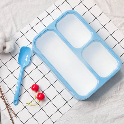 Xuniizn Bento Box Adult Lunch Box, Containers for Adults Men Women, Lunchable Food Container with Utensils, Sauce Jar, Muffin Liners, Microwave & Dishwasher Safe Blue#7.