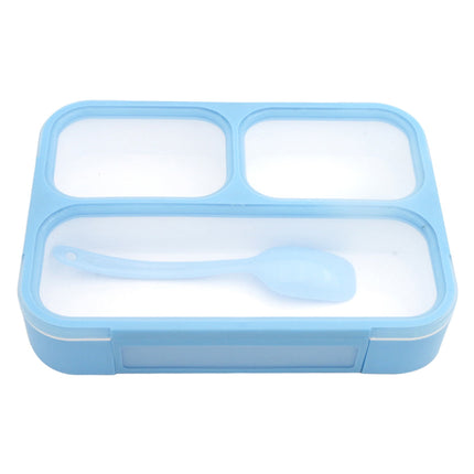Xuniizn Bento Box Adult Lunch Box, Containers for Adults Men Women, Lunchable Food Container with Utensils, Sauce Jar, Muffin Liners, Microwave & Dishwasher Safe Blue#7.