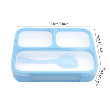 Xuniizn Bento Box Adult Lunch Box, Containers for Adults Men Women, Lunchable Food Container with Utensils, Sauce Jar, Muffin Liners, Microwave & Dishwasher Safe Blue#7.