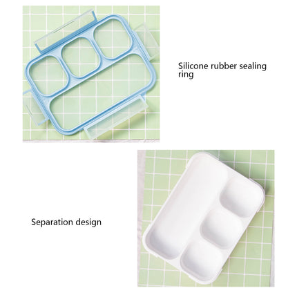 Xuniizn Bento Box Adult Lunch Box, Containers for Adults Men Women, Lunchable Food Container with Utensils, Sauce Jar, Muffin Liners, Microwave & Dishwasher Safe Blue#7.