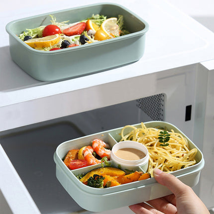 Xuniizn Bento Box Adult Lunch Box, Containers for Adults Men Women, Lunchable Food Container with Utensils, Sauce Jar, Muffin Liners, Microwave & Dishwasher Safe Green#3.