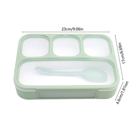 Xuniizn Bento Box Adult Lunch Box, Containers for Adults Men Women, Lunchable Food Container with Utensils, Sauce Jar, Muffin Liners, Microwave & Dishwasher Safe Green#4.