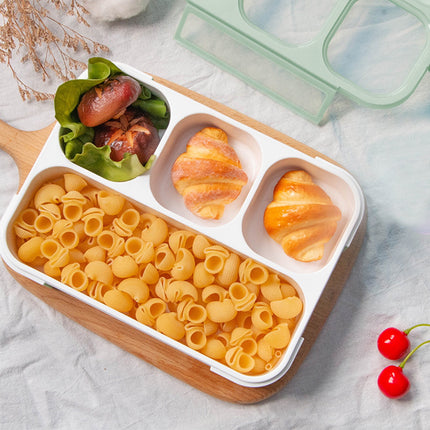 Xuniizn Bento Box Adult Lunch Box, Containers for Adults Men Women, Lunchable Food Container with Utensils, Sauce Jar, Muffin Liners, Microwave & Dishwasher Safe Green#4.
