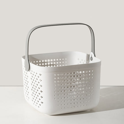 Xuniizn Plastic Shower Caddy Portable Bucket, Cleaning Shower Basket with Handle Compartments Storage Organizer for Bathroom Kitchen College Dorm Sink A.