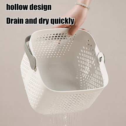 Xuniizn Plastic Shower Caddy Portable Bucket, Cleaning Shower Basket with Handle Compartments Storage Organizer for Bathroom Kitchen College Dorm Sink A.