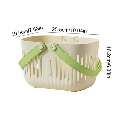 Xuniizn Plastic Shower Caddy Portable Bucket, Cleaning Shower Basket with Handle Compartments Storage Organizer for Bathroom Kitchen College Dorm Sink White#1.
