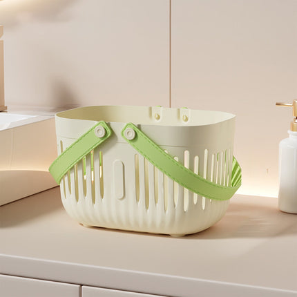Xuniizn Plastic Shower Caddy Portable Bucket, Cleaning Shower Basket with Handle Compartments Storage Organizer for Bathroom Kitchen College Dorm Sink White#1.