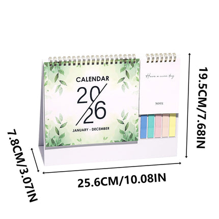 Dmlowu 2026 Desk Calendar - 8x10 inch Desk Calendar 2026-2027, 12 Months Desk Calendar Runs From January 2026 To December 2026, Exquisite Desk Calendar 2026 A.