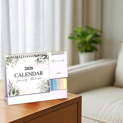 Dmlowu 2026 Desk Calendar - 8x10 inch Desk Calendar 2026-2027, 12 Months Desk Calendar Runs From January 2026 To December 2026, Exquisite Desk Calendar 2026 B.