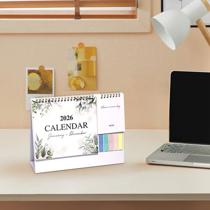 Dmlowu 2026 Desk Calendar - 8x10 inch Desk Calendar 2026-2027, 12 Months Desk Calendar Runs From January 2026 To December 2026, Exquisite Desk Calendar 2026 B.