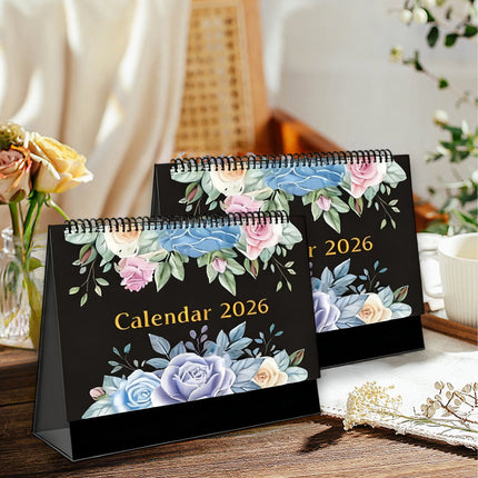 Dmlowu 2026 Desk Calendar - 8x10 inch Desk Calendar 2026-2027, 12 Months Desk Calendar Runs From January 2026 To December 2026, Exquisite Desk Calendar 2026 E.