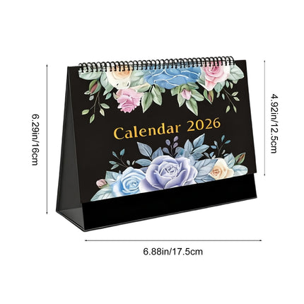 Dmlowu 2026 Desk Calendar - 8x10 inch Desk Calendar 2026-2027, 12 Months Desk Calendar Runs From January 2026 To December 2026, Exquisite Desk Calendar 2026 E.