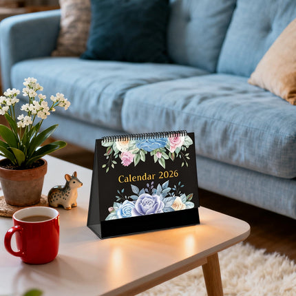 Dmlowu 2026 Desk Calendar - 8x10 inch Desk Calendar 2026-2027, 12 Months Desk Calendar Runs From January 2026 To December 2026, Exquisite Desk Calendar 2026 E.