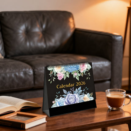 Dmlowu 2026 Desk Calendar - 8x10 inch Desk Calendar 2026-2027, 12 Months Desk Calendar Runs From January 2026 To December 2026, Exquisite Desk Calendar 2026 E.