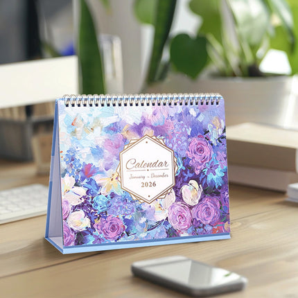 Dmlowu 2026 Desk Calendar - 8x10 inch Desk Calendar 2026-2027, 12 Months Desk Calendar Runs From January 2026 To December 2026, Exquisite Desk Calendar 2026 H.