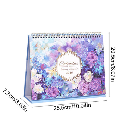 Dmlowu 2026 Desk Calendar - 8x10 inch Desk Calendar 2026-2027, 12 Months Desk Calendar Runs From January 2026 To December 2026, Exquisite Desk Calendar 2026 H.