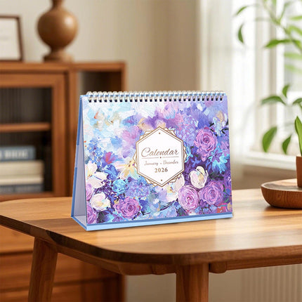 Dmlowu 2026 Desk Calendar - 8x10 inch Desk Calendar 2026-2027, 12 Months Desk Calendar Runs From January 2026 To December 2026, Exquisite Desk Calendar 2026 H.