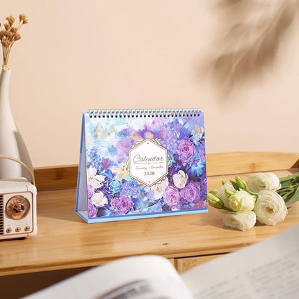 Dmlowu 2026 Desk Calendar - 8x10 inch Desk Calendar 2026-2027, 12 Months Desk Calendar Runs From January 2026 To December 2026, Exquisite Desk Calendar 2026 H.