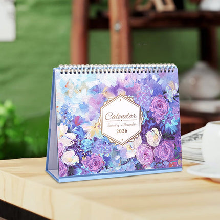 Dmlowu 2026 Desk Calendar - 8x10 inch Desk Calendar 2026-2027, 12 Months Desk Calendar Runs From January 2026 To December 2026, Exquisite Desk Calendar 2026 H.