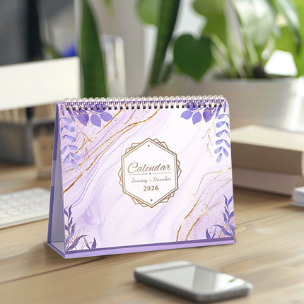 Dmlowu 2026 Desk Calendar - 8x10 inch Desk Calendar 2026-2027, 12 Months Desk Calendar Runs From January 2026 To December 2026, Exquisite Desk Calendar 2026 I.