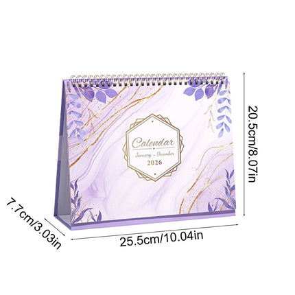 Dmlowu 2026 Desk Calendar - 8x10 inch Desk Calendar 2026-2027, 12 Months Desk Calendar Runs From January 2026 To December 2026, Exquisite Desk Calendar 2026 I.