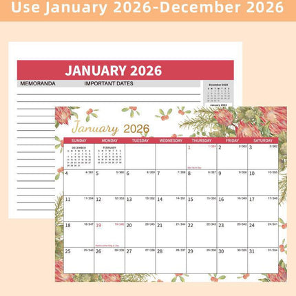 Dmlowu 2026 Desk Calendar - 8x10 inch Desk Calendar 2026-2027, 12 Months Desk Calendar Runs From January 2026 To December 2026, Exquisite Desk Calendar 2026 I.