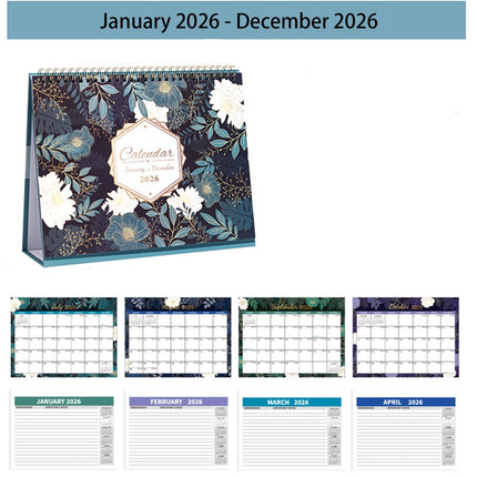 Dmlowu 2026 Desk Calendar - 8x10 inch Desk Calendar 2026-2027, 12 Months Desk Calendar Runs From January 2026 To December 2026, Exquisite Desk Calendar 2026 J.