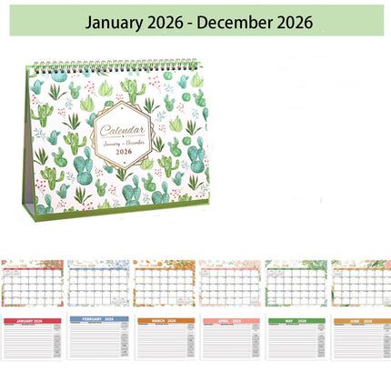 Dmlowu 2026 Desk Calendar - 8x10 inch Desk Calendar 2026-2027, 12 Months Desk Calendar Runs From January 2026 To December 2026, Exquisite Desk Calendar 2026 K.