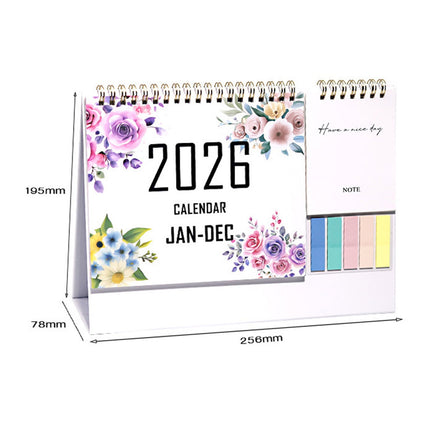 Dmlowu 2026 Desk Calendar - 8x10 inch Desk Calendar 2026-2027, 12 Months Desk Calendar Runs From January 2026 To December 2026, Exquisite Desk Calendar 2026 O.