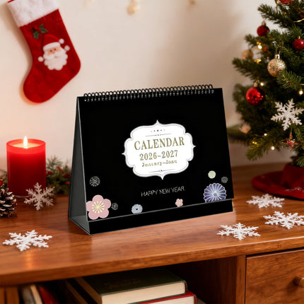 Dmlowu 2026 Desk Calendar - 8x10 inch Desk Calendar 2026-2027, 12 Months Desk Calendar Runs From January 2026 To December 2026, Exquisite Desk Calendar 2026 P.