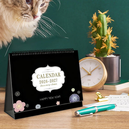 Dmlowu 2026 Desk Calendar - 8x10 inch Desk Calendar 2026-2027, 12 Months Desk Calendar Runs From January 2026 To December 2026, Exquisite Desk Calendar 2026 P.